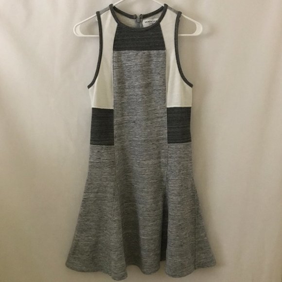 Derek Lam x Athleta Colorblock Dress, Gray & White - Picture 1 of 3